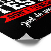 Poster Rock The Test Dont Stress Faites Votre Meilleur Te (Coin)