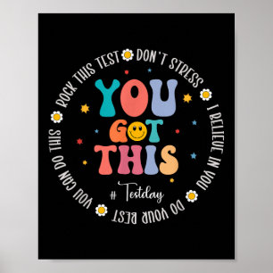 Poster Rock The Test Teacher Test Day Tests Motivationnel