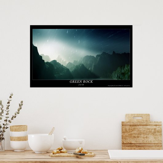 Poster Rock vert (Cuisine)