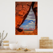 Poster Rock window to Monument Valley (Cuisine)