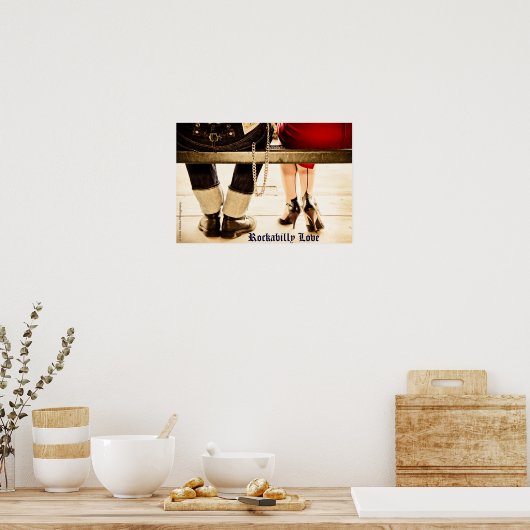 Poster Rockabilly Love (Cuisine)