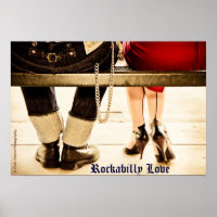 Poster Rockabilly Love
