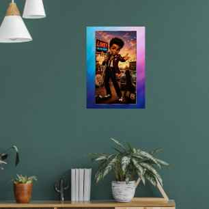 Poster Rockachibi Bobby Aurore Vintage