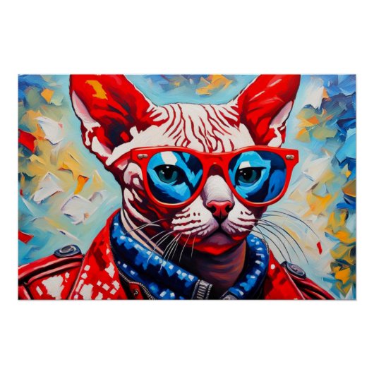 POSTER ROCKER DE PUNK SPHYNX 3 (Devant)
