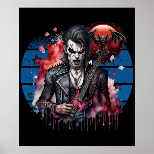 Poster Rocker Vampire (Devant)