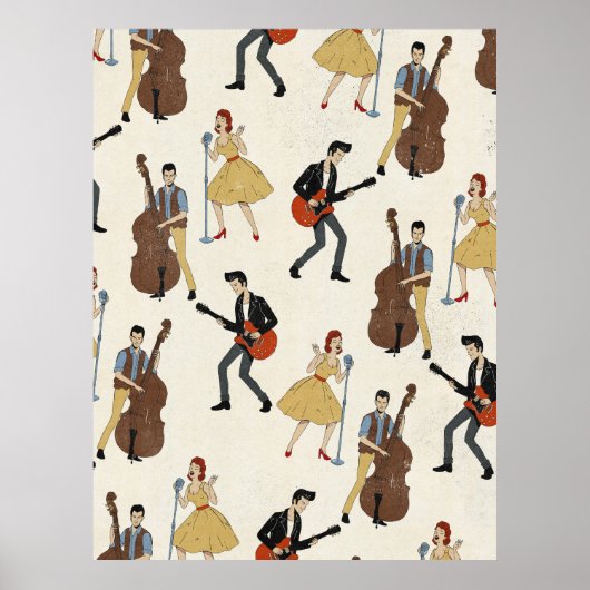 Poster Rockers Hillbill Vintage (Devant)