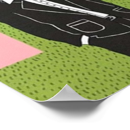 Poster Rocket bouteille (Coin)