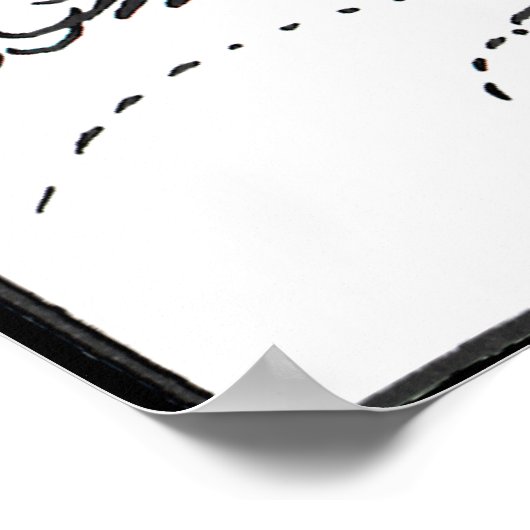 Poster Rocket de vaisseau spatial de science-fiction vint (Coin)