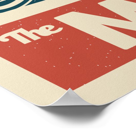 Poster Rocket Moon Retro Galaxy (Coin)