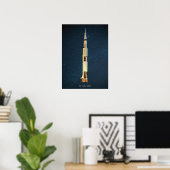 Poster Rocket Space Apollo 11 Lune Atterrissage (Bureau à domicile)