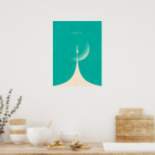 Poster Rocket Vostok - Moon Aqua (Cuisine)