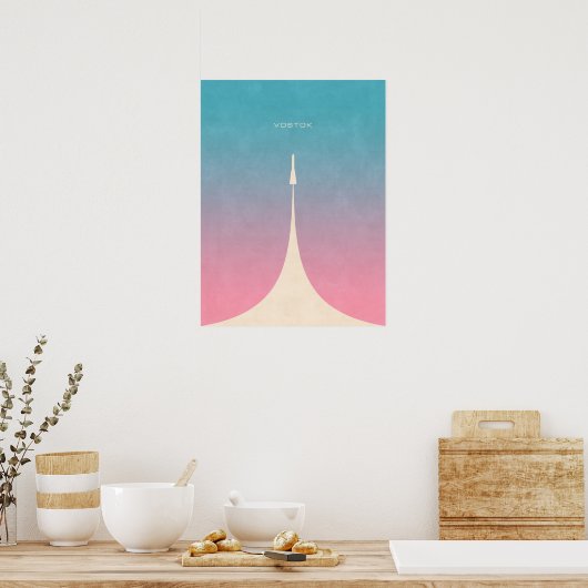 Poster Rocket Vostok - Plain (Cuisine)