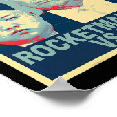 Poster Rocketman contre le gâteux Kim Jong Un Drôle de Tr (Coin)