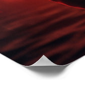 Poster rockeuse aux chapeau rouge (Coin)