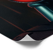 Poster rockeuse aux chapeau rouge (Coin)