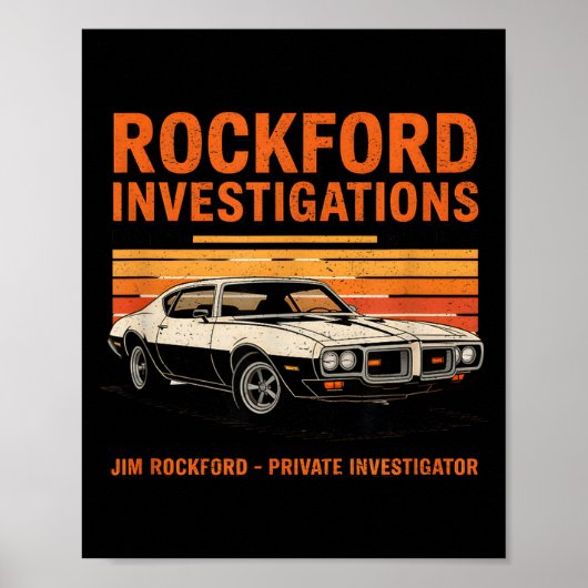 Poster Rockford Detective Agency - Rockford Files (Devant)