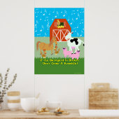 Poster Rockin Barnyard (Cuisine)