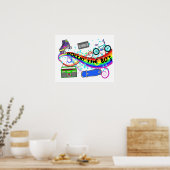 Poster Rockin Les années 80 (Cuisine)