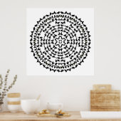 Poster Rocking R Rodeo Mandala 1 (Cuisine)