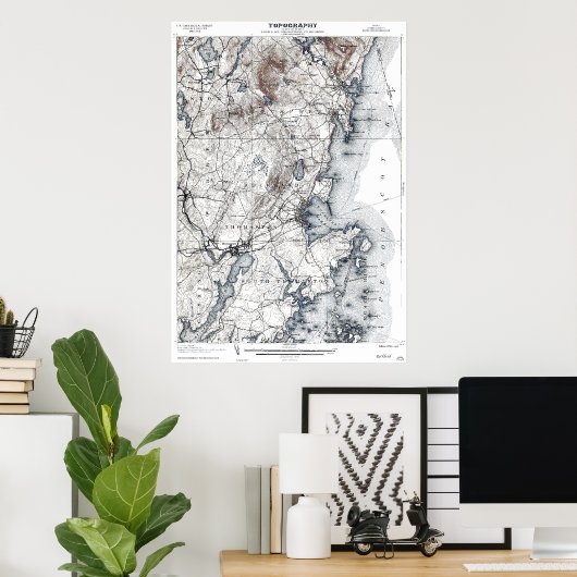 Poster Rockland, Maine 1906 (Bureau à domicile)