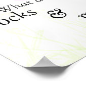 Poster "Rocks and Mountains", vooroordelen en voor (Hoek)