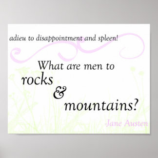 Poster "Rocks and Mountains", vooroordelen en voor
