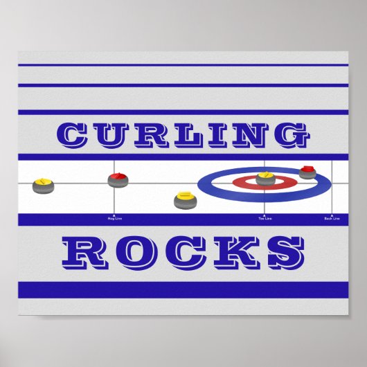 Poster Rocks de curling (Devant)