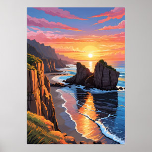 Poster Rocks de Pancake Punakaiki