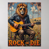 Poster Rockstar rurale : Lion sur roues (Devant)