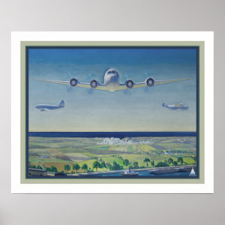 Poster Rockwell Kent 1944 "L'Amérique en paix"