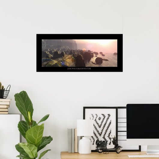 Poster Rocky Coast (Bureau à domicile)