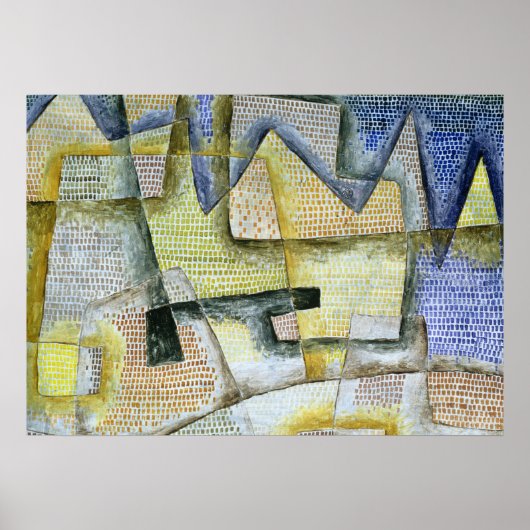 Poster Rocky Coast, 1931 par Paul Klee (Devant)