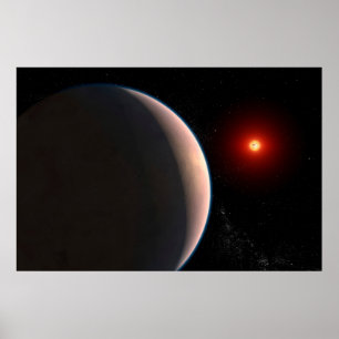 Poster Rocky Exoplanet Gj 486 B Orbitant Une Étoile Naine