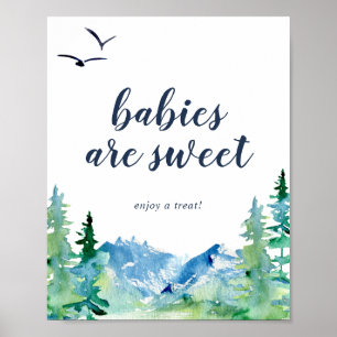 Poster Rocky Mountain Baby sont doux Profitez d'un signe 