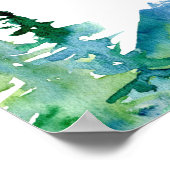 Poster Rocky Mountain Destination Mariage Bienvenue (Coin)