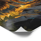 Poster Rocky Mountain Grey Wolf Art (Coin)