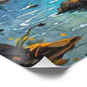 Poster Rocky Mountain Grey Wolf Art (Coin)