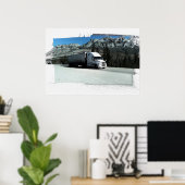 Poster Rocky Mountain Hauler - Conducteur de camion de tr (Bureau à domicile)