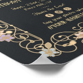 Poster Rococo Revival Elegant Vintage Floral Wedding (Coin)