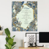 Poster Rococo Rich Motif design avec Masques (Bureau à domicile)