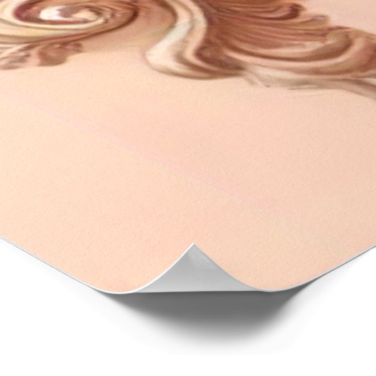 Poster Rococo rose Baroque Fleur Morris (Coin)