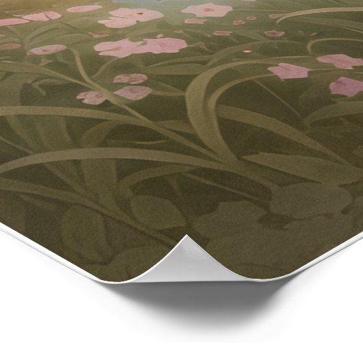 Poster Rococo Rose River Landscape Mural (Coin)