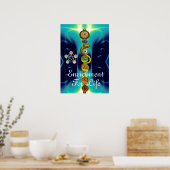 POSTER RODE D'ASCLEPIUS 7 CHAKRAS, YOGA, ÉNERGIE SPIRITUE (Cuisine)