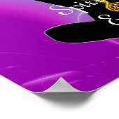 Poster RODE D'ASCLEPIUS 7 CHAKRAS, YOGA LOTUS POSE rose (Coin)