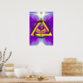 POSTER RODE DU SYMBOLE DE DENTISSE DENTISTE ASCLEPIUS (Cuisine)