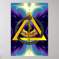 RODE DU SYMBOLE DE DENTISSE DENTISTE ASCLEPIUS