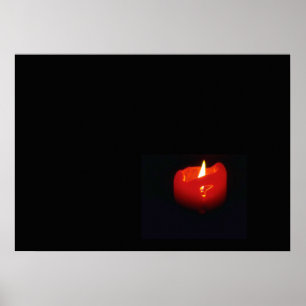 Poster - rode kaars