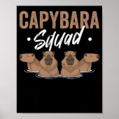 Poster Rodent Capybara de l'équipe animale (Devant)