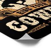 Poster Rodeo Bronc équitation Circulez votre Cowboy Bucki (Coin)