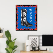 Poster Rodeo Cowboy (Bureau à domicile)